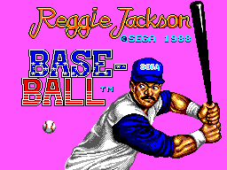 Reggie Jackson Baseball (USA) Title Screen